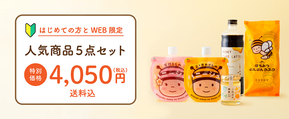 はじめての方とWEB限定 人気商品5点セット ¥3,580 送料込み