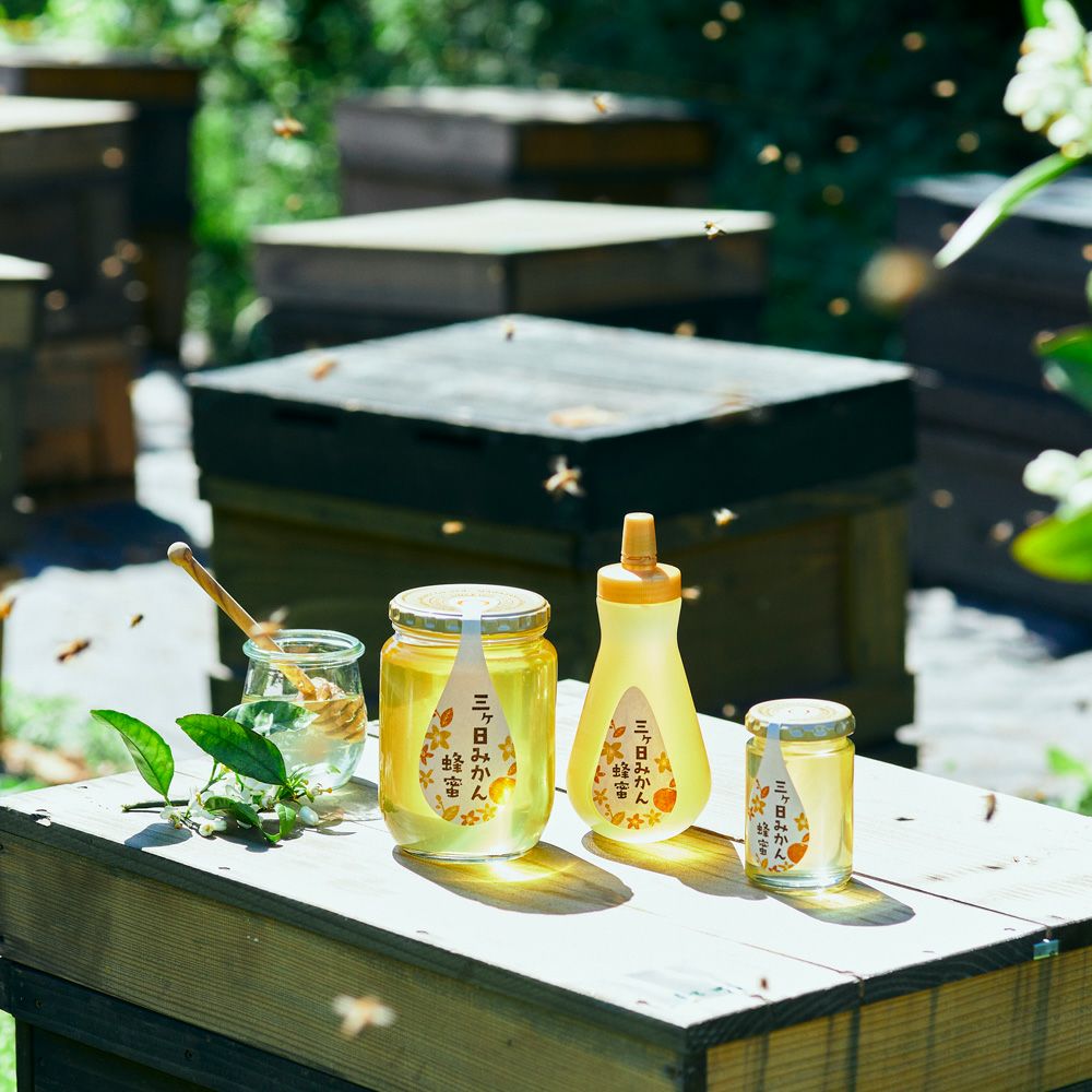 国産三ヶ日みかん蜂蜜 450gボトルタイプの通販｜はちみつ専門店 長坂養蜂場