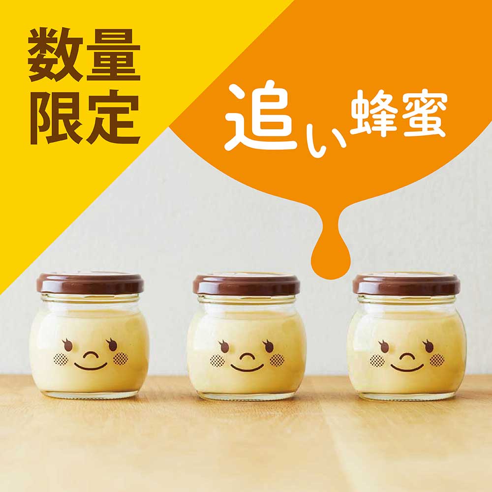 るんるんの追い蜂蜜プリン3個セット