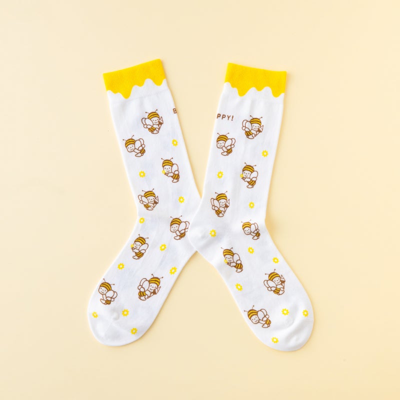 ぶんぶんプリントソックス