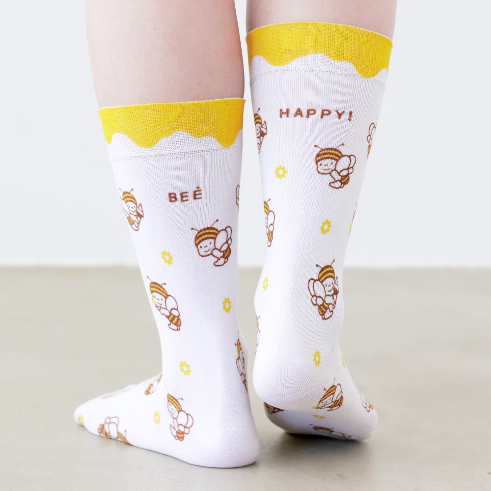 ぶんぶんプリントソックス