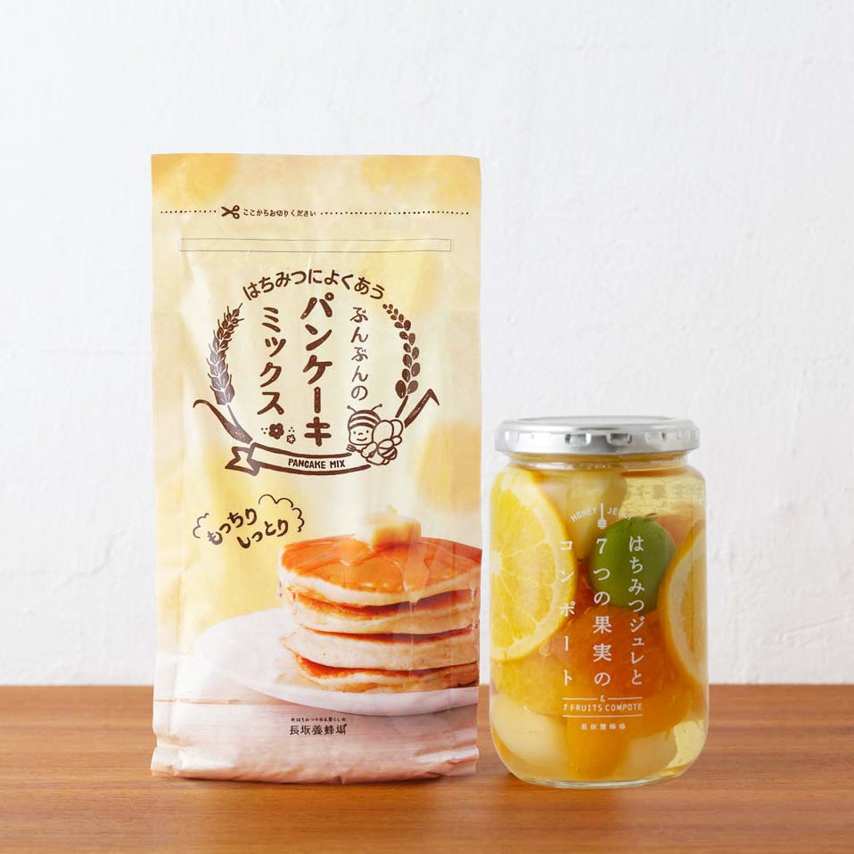 【WEB限定】毎日がんばる家族に。パンケーキミックスと果実のコンポート