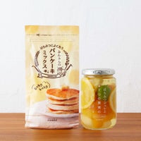 【WEB限定】毎日がんばる家族に。パンケーキミックスと果実のコンポート