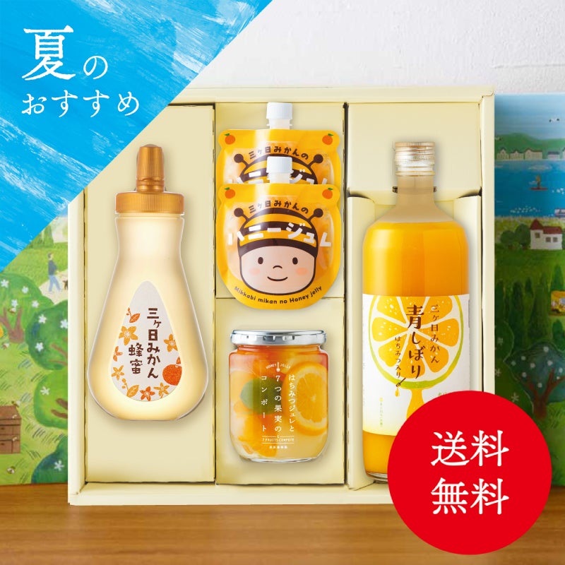⑦夏の贅沢詰め合わせギフトの通販｜はちみつ専門店 長坂養蜂場